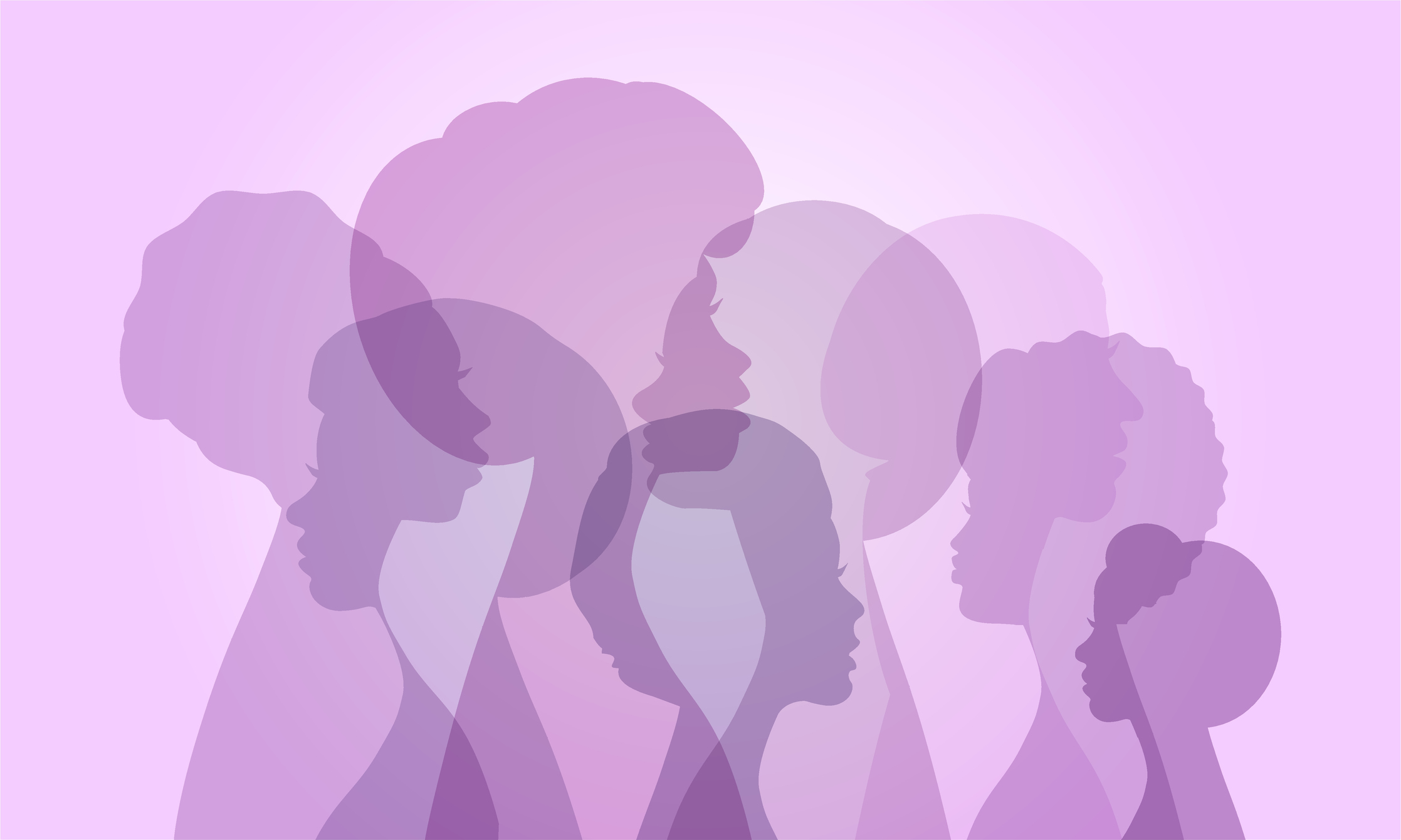 An illustration of multiple women