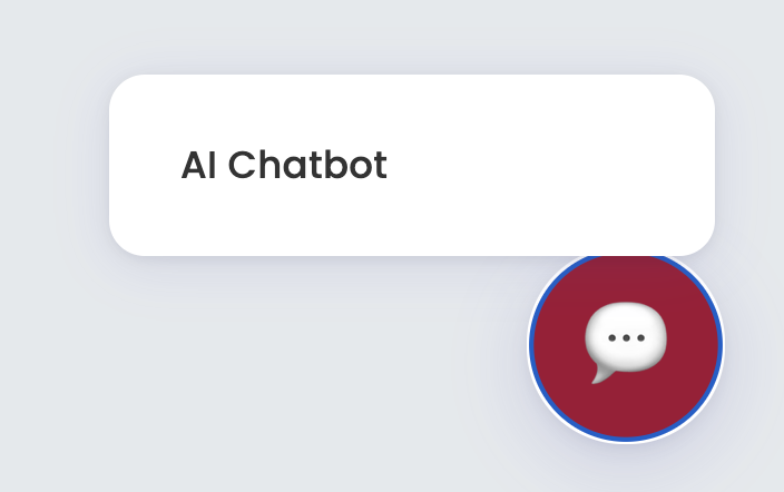 Screenshot of the AI Chatbot option on the Germanna homepage