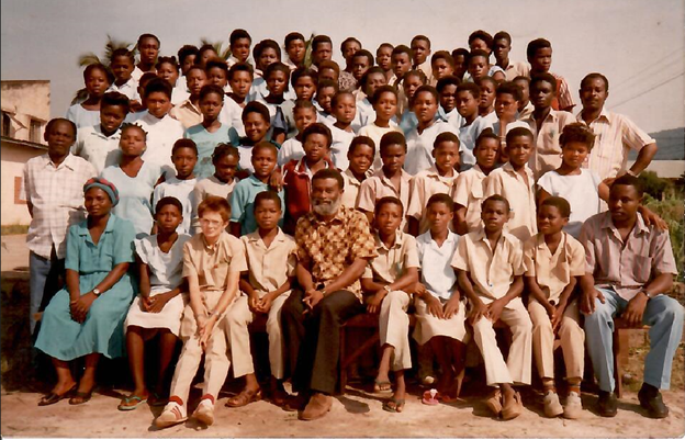 Dr. Ekpoh with his middle school class
