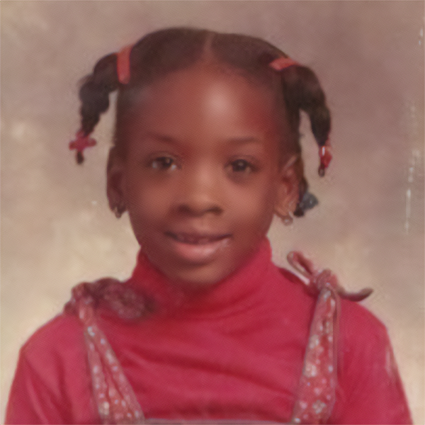 [insert âYoung AshA young Ashante pictured in grade school