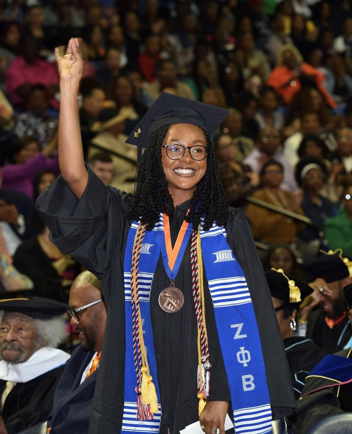Taylor Collins at her graduation from Virginia State University this May