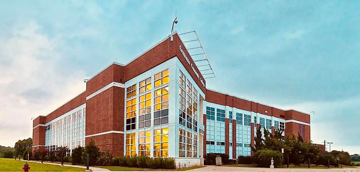 Daniel Technology full shot with blue skyline