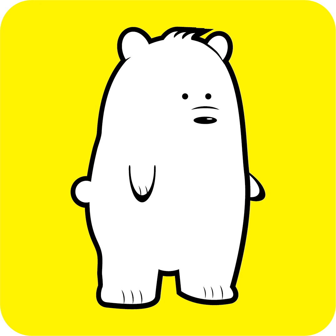 A stylized drawing of the Germanna grizzly bear