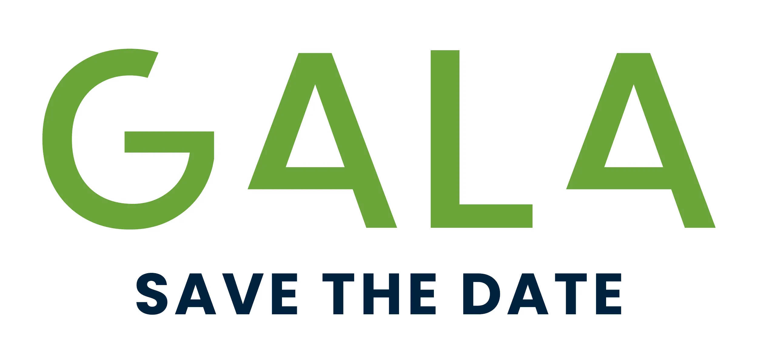 A green "save the date" graphic for the Germanna Gala