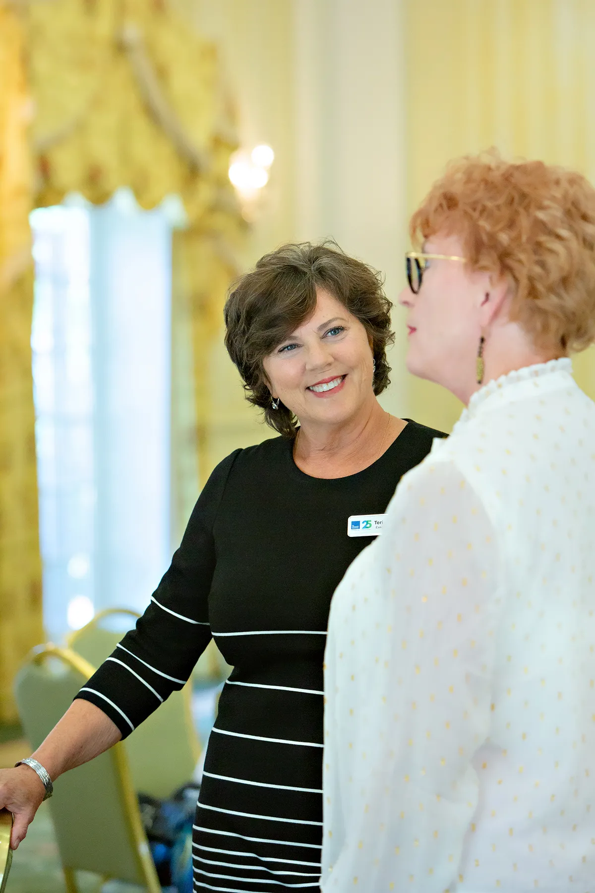 Teri McNally (left) with Germanna President, Dr. Janet Gullickson