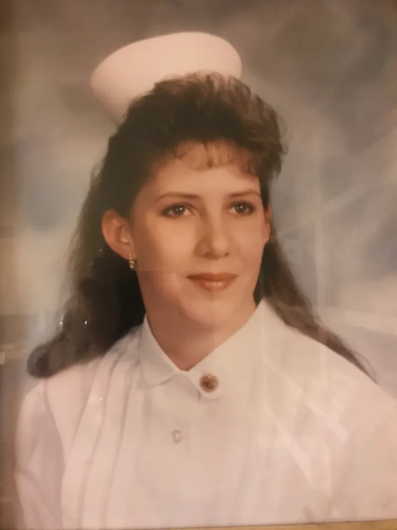 Professor Hall after becoming a registered nurse in 1992