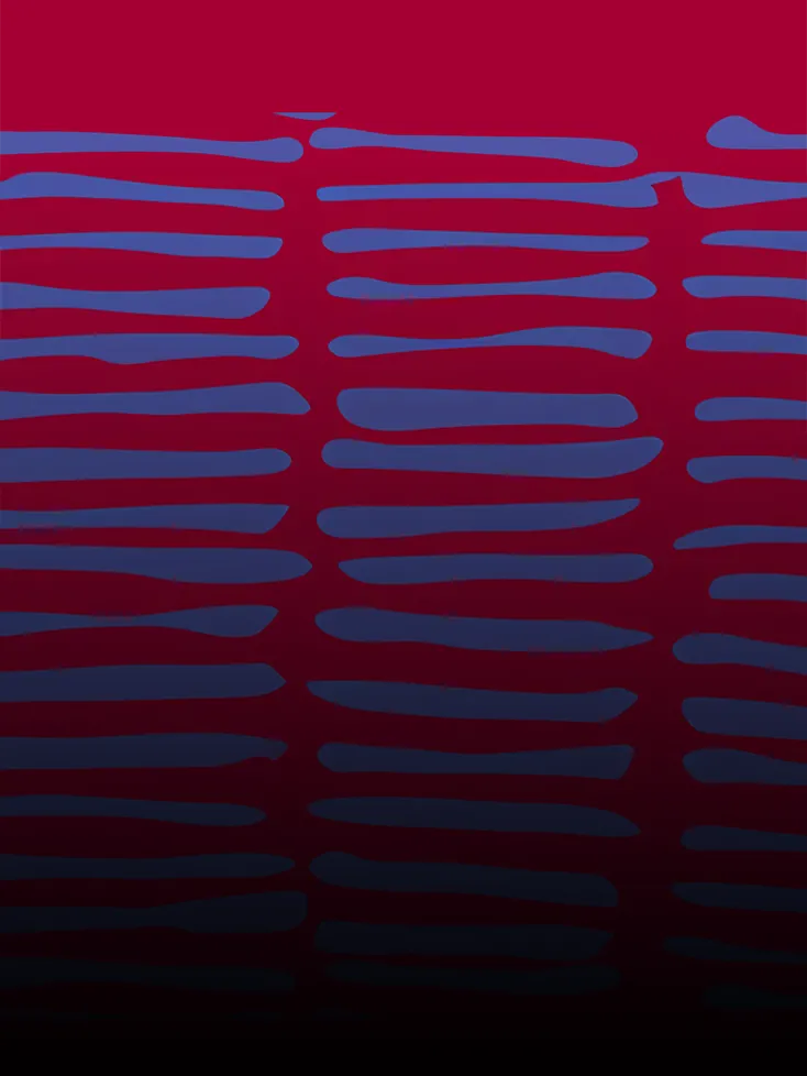 A blue and red background illustration