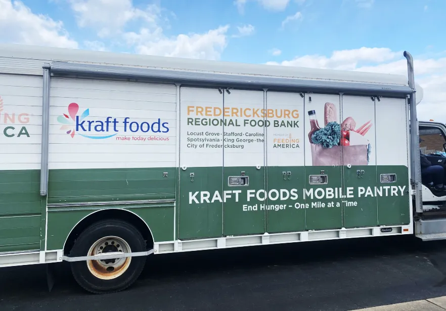 The Fredericksburg Regional Food Bank mobile food pantry