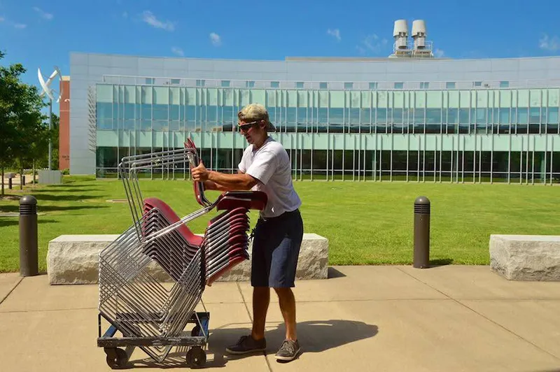 Sean Ahmad began as a temporary employee at Germanna in 2011. He was hired in 2013 as a full-time groundskeeper.