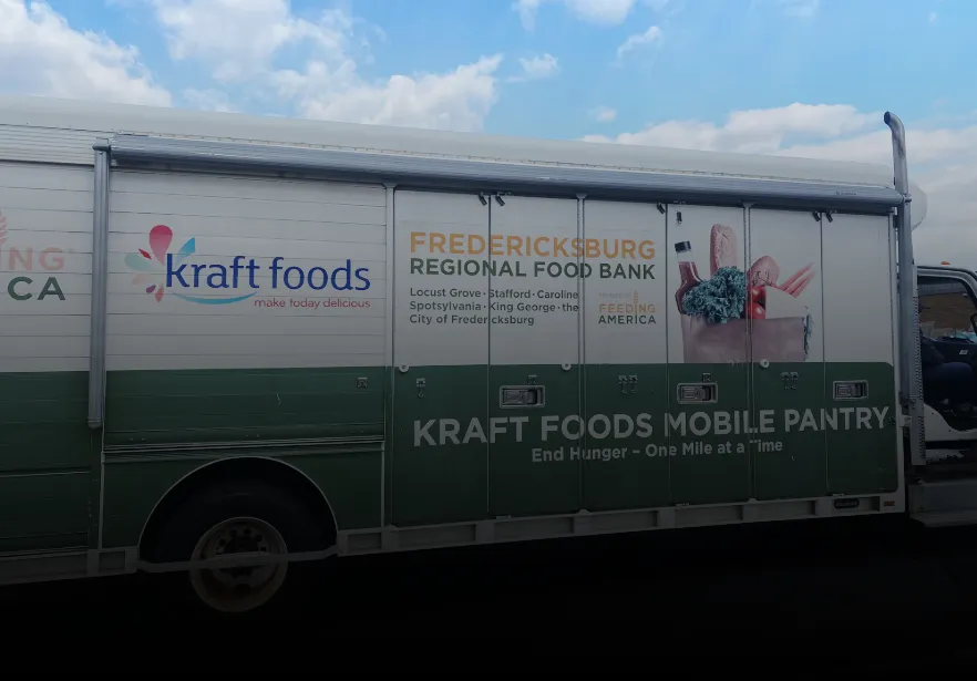 The Fredericksburg Regional Food Bank mobile pantry