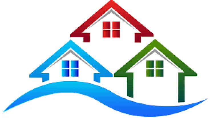 Multi-Color House logo