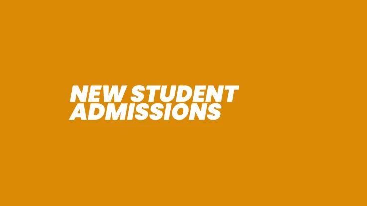 New Student Admissions