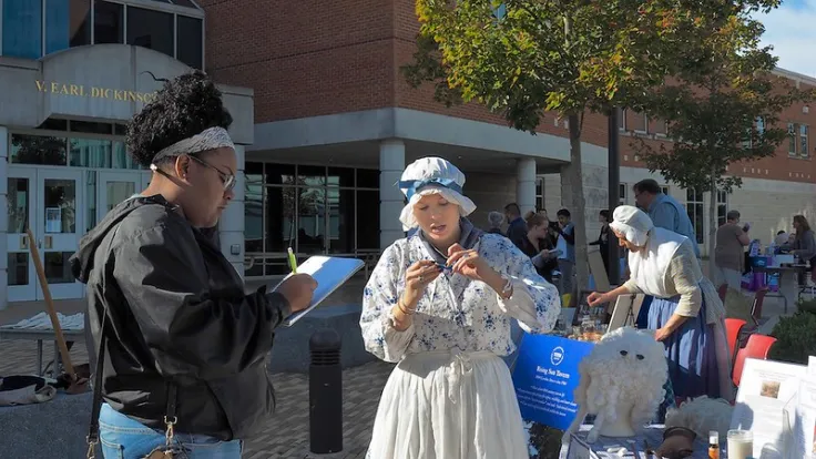 Community Culture Day - Reenactors and Students