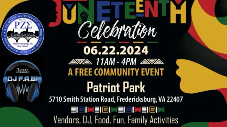 2024 Juneteenth Celebration - June 22, 2024 at Patriot Park