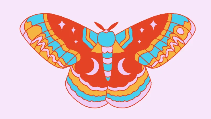 a colorful illustration of a butterfly
