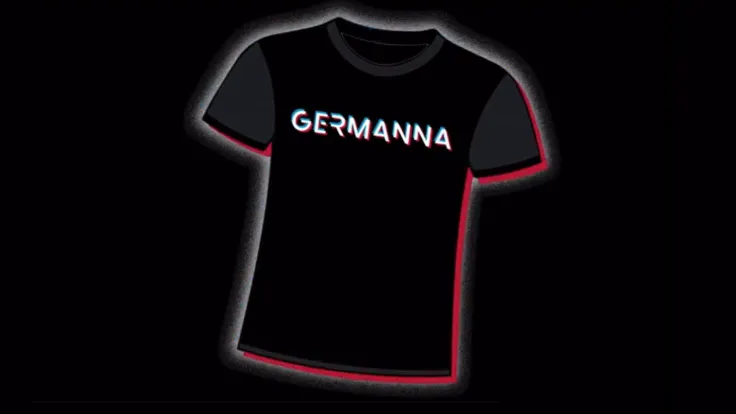 An illustration of a Germanna t-shirt
